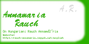 annamaria rauch business card